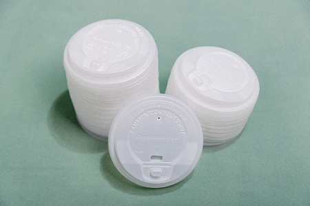 CPLA 80mm 표준 플립형 내추럴 컬러 컵 뚜껑